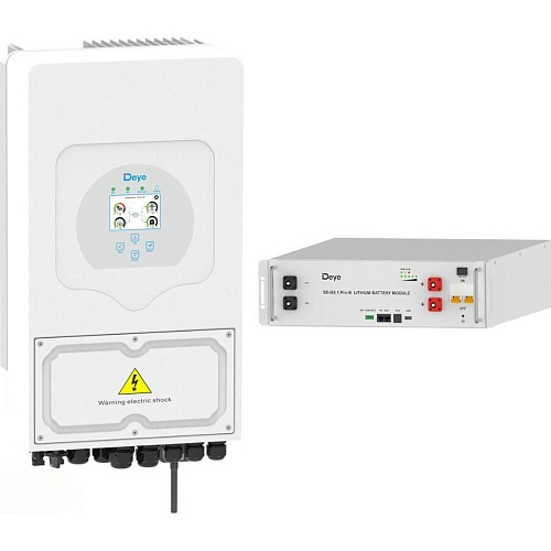 Система зберігання енергії Deye SUN-6K-SG05 6kW + АКБ SE-G5.1 Pro-B 5.1 kWh (51.2V/100Ah/5120Wh) - придбати в Дніпрі, Україні: ціна, характеристики | інтернет-магазин TOUCH