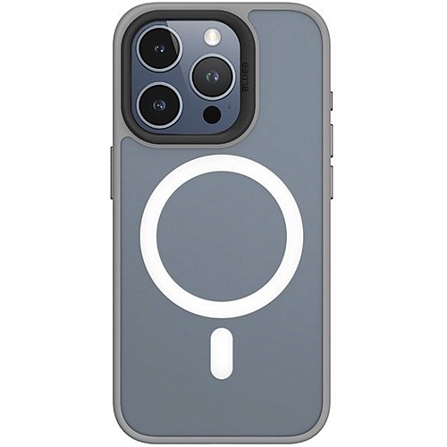 Чехол Blueo Frosted Anti-Drop with MagSafe для Apple iPhone 15 Pro Max Grey (BK5934-I15PMGR)