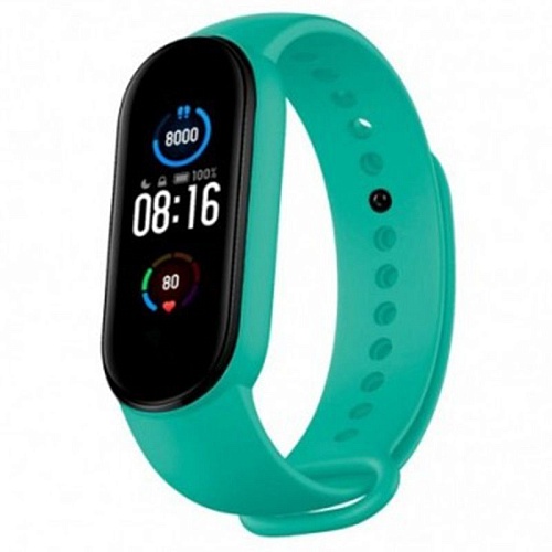 Ремешок силиконовый для Xiaomi MI Band 5 (Mint)