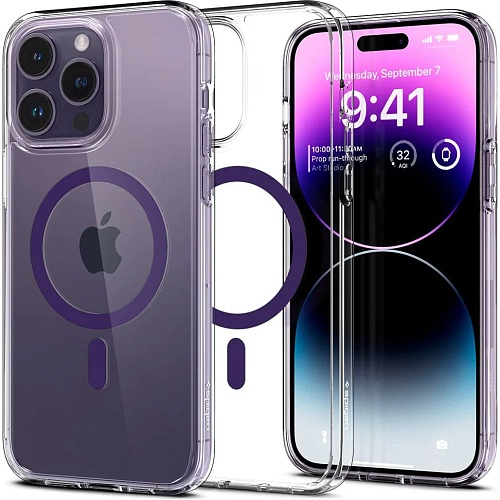 Чохол Spigen Ultra Hybrid MagFit для iPhone 14 Pro Max Deep Purple (ACS05581) - придбати в Дніпрі, Україні: ціна, характеристики | інтернет-магазин TOUCH