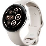 Смарт-годинник Google Pixel Watch 3 45mm Polished Silver/Porcelain Band