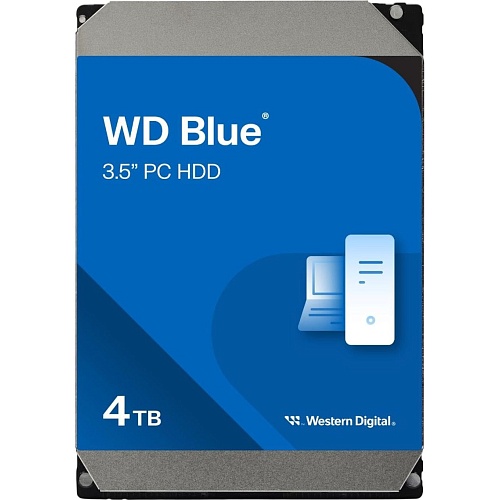 Жесткий диск 3.5" WD Blue 4TB SATA 256MB (WD40EZAX)