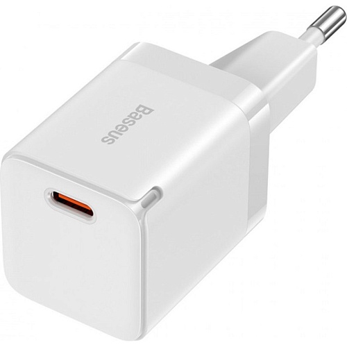 Мережевий зарядний пристрій Baseus GaN3 Fast Charger Type-C 30W White (CCGN010102) - придбати в Дніпрі, Україні: ціна, характеристики | інтернет-магазин TOUCH