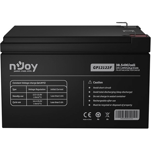 Аккумулятор Njoy GP12122F AGM 12V (12V/12Ah/144Wh) (BTVACATBCTI2FCN01B)