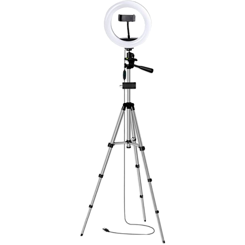 Кольцевая LED лампа со штативом AC Prof 1702 20см
