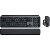 Комплект (клавиатура + мышь) Logitech MX Keys S Plus Palmrest Wireless UA Graphite (920-011614)