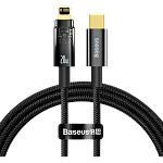 Кабель Baseus Explorer Series Auto Power-Off USB-C Fast Charging to Lightning 20W 1m Black (CATS000001)