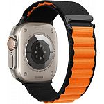 Ремешок Hoco WA20 Alpine Loop Nylon Strap для Apple Watch 38/40/41mm Black Orange