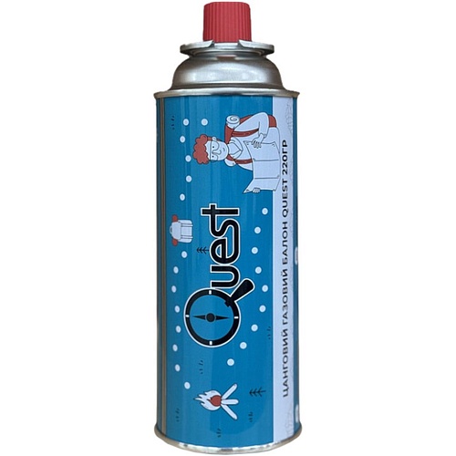 Газовий балон Quest 220 г (Q-G220) - придбати в Дніпрі, Україні: ціна, характеристики | інтернет-магазин TOUCH Газовий балон Quest 220 г (Q-G220) - придбати в Дніпрі, Україні: ціна, характеристики | інтернет-магазин TOUCH