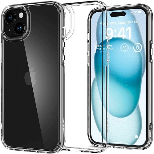 Чохол Spigen Ultra Hybrid для Apple iPhone 15 Crystal Clear (ACS06793) - придбати в Дніпрі, Україні: ціна, характеристики | інтернет-магазин TOUCH