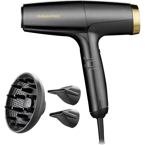 Фен BaByliss PRO Falco BAB8550E Grey/Gold Витрина Фен BaByliss PRO Falco BAB8550E Grey/Gold Витрина