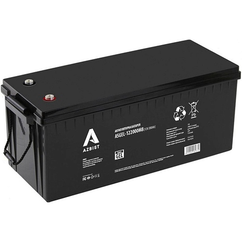 Акумулятор Azbist GEL 12V (12.8V/200Ah/2400Wh) (ASGEL-122000M8) - придбати в Дніпрі, Україні: ціна, характеристики | інтернет-магазин TOUCH