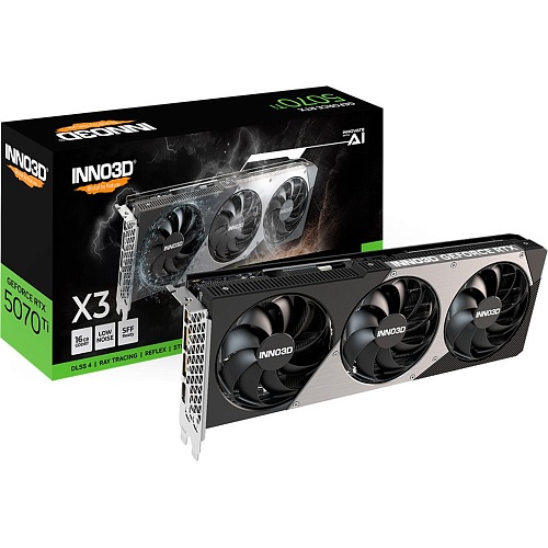 Відеокарта Inno3D GeForce RTX 5070 Ti X3 (N507T3-16D7-176068N) UA - придбати в Дніпрі, Україні: ціна, характеристики | інтернет-магазин TOUCH