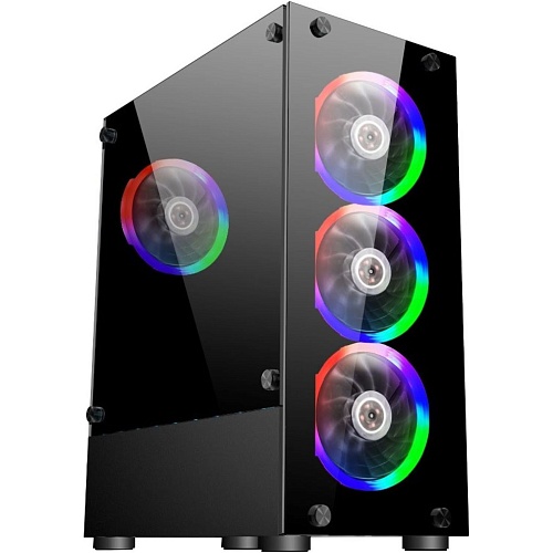 Корпус 1stPlayer V2-A-BK-4F1 Black - придбати в Дніпрі, Україні: ціна, характеристики | інтернет-магазин TOUCH