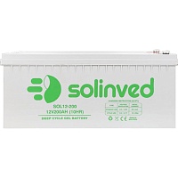 Аккумулятор Solinved GEL 12V (12V/200Ah/2400Wh) (SLG200-12) Аккумулятор Solinved GEL 12V (12V/200Ah/2400Wh) (SLG200-12)