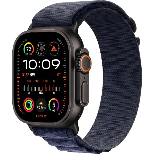 Смарт-годинник Apple Watch Ultra 2 49mm Black Titanium Case with Navy Alpine Loop Medium (MYTF3+MYPX3) - придбати в Дніпрі, Україні: ціна, характеристики | інтернет-магазин TOUCH