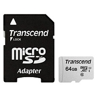 Карта пам'яті Transcend microSDXC 300S 64 GB UHS-I + SD Adapter (TS64GUSD300S-A) - придбати в Дніпрі, Україні: ціна, характеристики | інтернет-магазин TOUCH