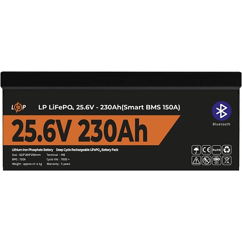 Аккумулятор LogicPower LiFePO4 24V (25.6V/230Ah/5888Wh) (30384) 