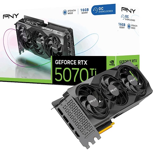 Відеокарта PNY GeForce RTX 5070 Ti OC 16GB (VCG5070T16TFXPB1-O) EU - придбати в Дніпрі, Україні: ціна, характеристики | інтернет-магазин TOUCH
