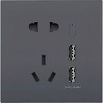 Умная розетка Aqara H1 Smart Socket USB Zigbee 3.0 Grey (QBCZ15LM)