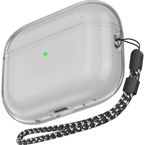 Чехол AhaStyle Transparent Case для Airpods Pro 2 Black 