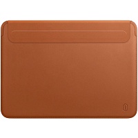 Чехол-карман WiWU MacBook New 13'' Velcro Skin Pro III Leather Case Brown
