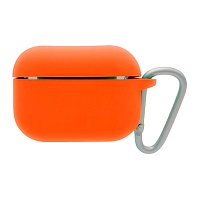 Чехол Blueo Silicone Case + Carbine для Apple AirPods Pro Papaya