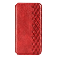 Чехол-книжка GETMAN Cubic Cover Case для Xiaomi Redmi 9A / 9AT (Red) Чехол-книжка GETMAN Cubic Cover Case для Xiaomi Redmi 9A / 9AT (Red)