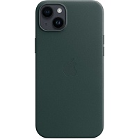 Чехол Leather Case with MagSafe для Apple iPhone 14 Plus Forest Green AAA