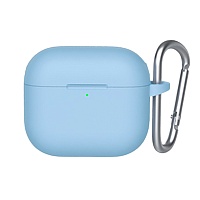 Чехол Blueo Liquid Silicone Case + Carbine для Apple AirPods 3 Sky Blue