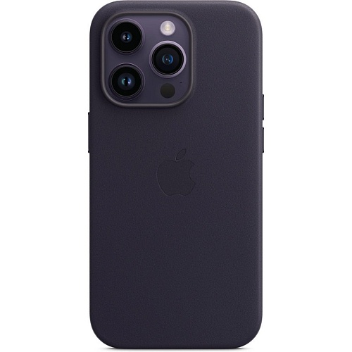Чехол Apple Leather Case with MagSafe для iPhone 14 Pro Ink (MPPJ3ZM/A)