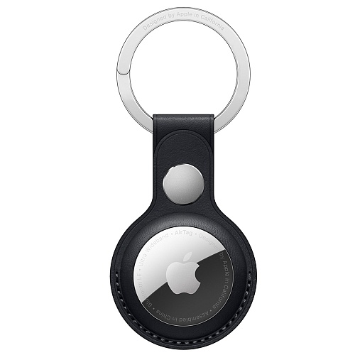 Чехол для Apple AirTag - Leather Key Ring (Black) HC
