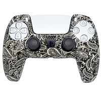Чехол на геймпад Silicone Case для Sony DualSense White Ornament Чехол на геймпад Silicone Case для Sony DualSense White Ornament