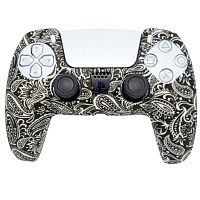 Чехол на геймпад Silicone Case для Sony DualSense White Ornament