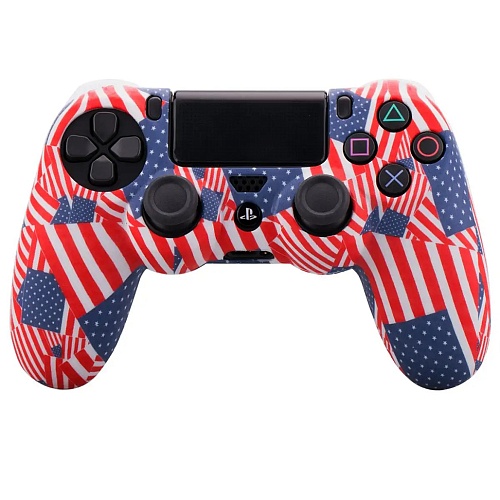 Чехол на геймпад Silicone Case для Sony DualShock 4 USA Colors