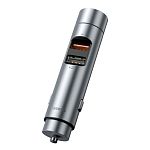 FM-трансмиттер Baseus Energy Column Car Wireless MP3 Quick Charger Silver (CCNLZ-C0S)