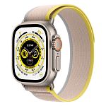 Смарт-годинник Apple Watch Ultra 49mm Titanium Case with Yellow/Beige Trail Loop M/L (MQF23/MQFU3)