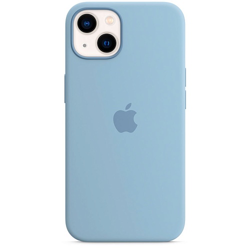 Чехол Silicone Case с MagSafe для Apple iPhone 13 (6.1) (Blue Fog) ААА
