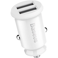 Автомобильное зарядное устройство Baseus Grain Car Charger 3.1A White (CCALL-ML02)