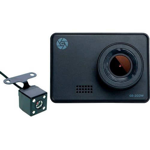 Автомобільний відеореєстратор Globex GE-203W DualCam (+ камера заднього виду) - придбати в Дніпрі, Україні: ціна, характеристики | інтернет-магазин TOUCH