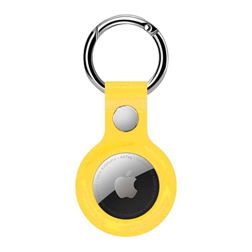 Чехол для Apple AirTag Silicone Key Ring (Yellow) HC