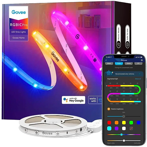 Світлодіодна стрічка Govee RGBIC PRO WiFi+Bluetooth LED Strip Lights (10м) - придбати в Дніпрі, Україні: ціна, характеристики | інтернет-магазин TOUCH