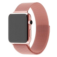 Ремінець Milanese Loop Magnetic Band для Apple Watch 42/44/45/46mm Rose Gold