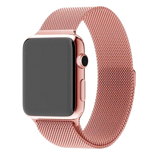 Ремешок Milanese Loop Magnetic Band для Apple Watch 42/44/45/46mm Rose Gold