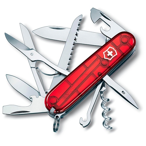 Нож Victorinox Huntsman Transparent Red (1.3713.T)