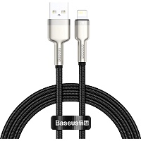Кабель Baseus Cafule Metal USB to Lightning 2м Black (CALJK-B01) Кабель Baseus Cafule Metal USB to Lightning 2м Black (CALJK-B01)