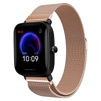 Универсальный ремешок Milanese Design Band для Xiaomi Amazfit Bip 20mm Rose Gold