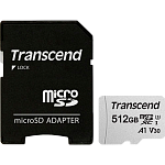 Карта пам'яті Transcend microSDXC 300S 512GB UHS-I (U3) + adapter SD (TS512GUSD300S-A)