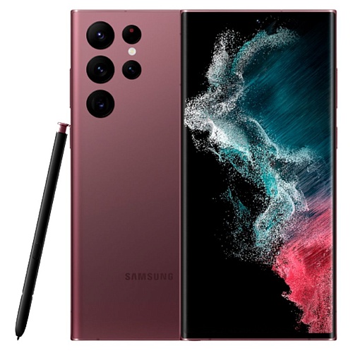 Смартфон Samsung Galaxy S22 Ultra 12/256Gb Burgundy (SM-S908BDRG)