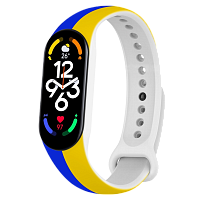 Ремешок ArmorStandart Xiaomi Mi Band 7/6/5 New Style (Blue - Yellow)